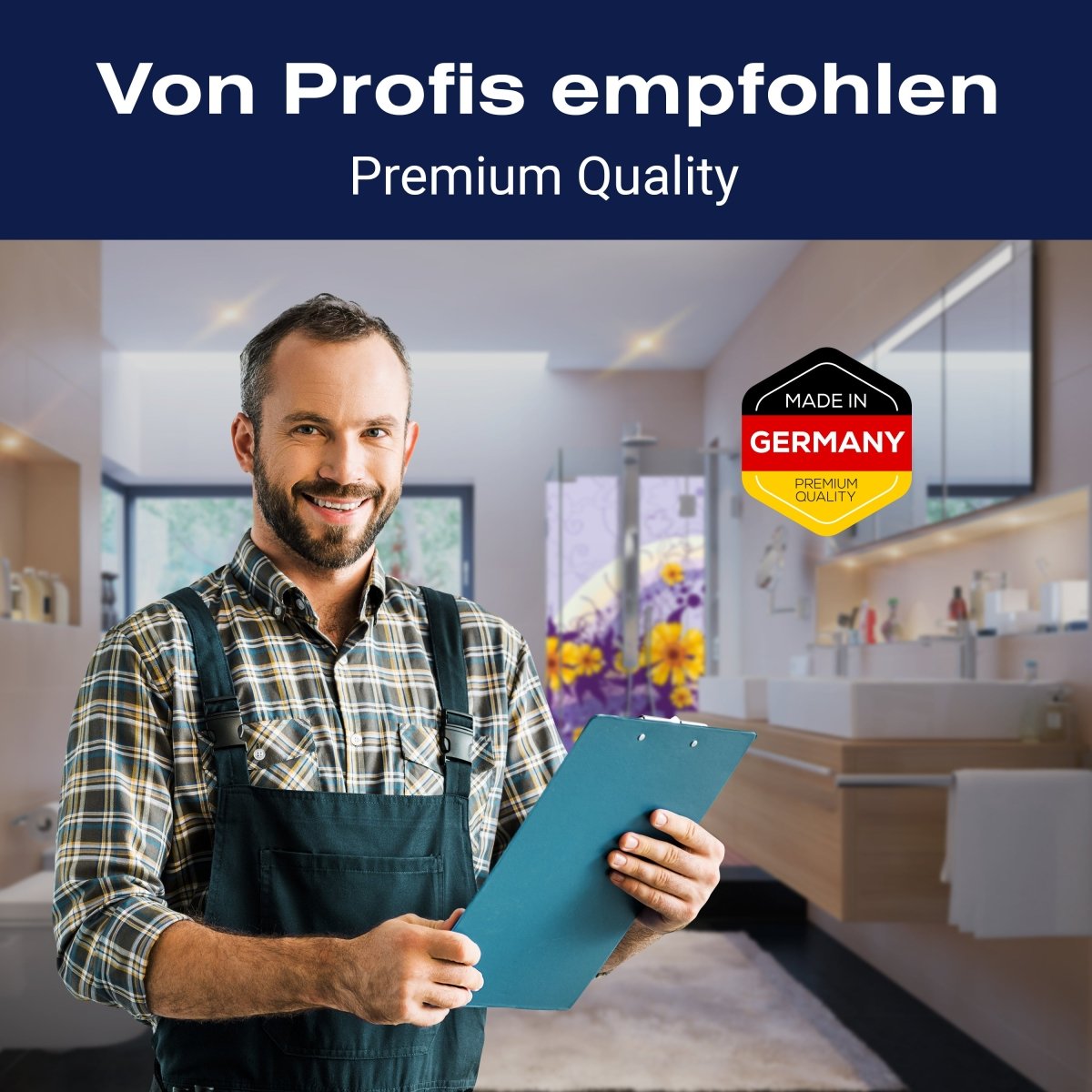 Duschwand Franziska Blüten M0087 entdecken - Bild 5 Duschwand Franziska Blüten M0087 entdecken - Bild 5