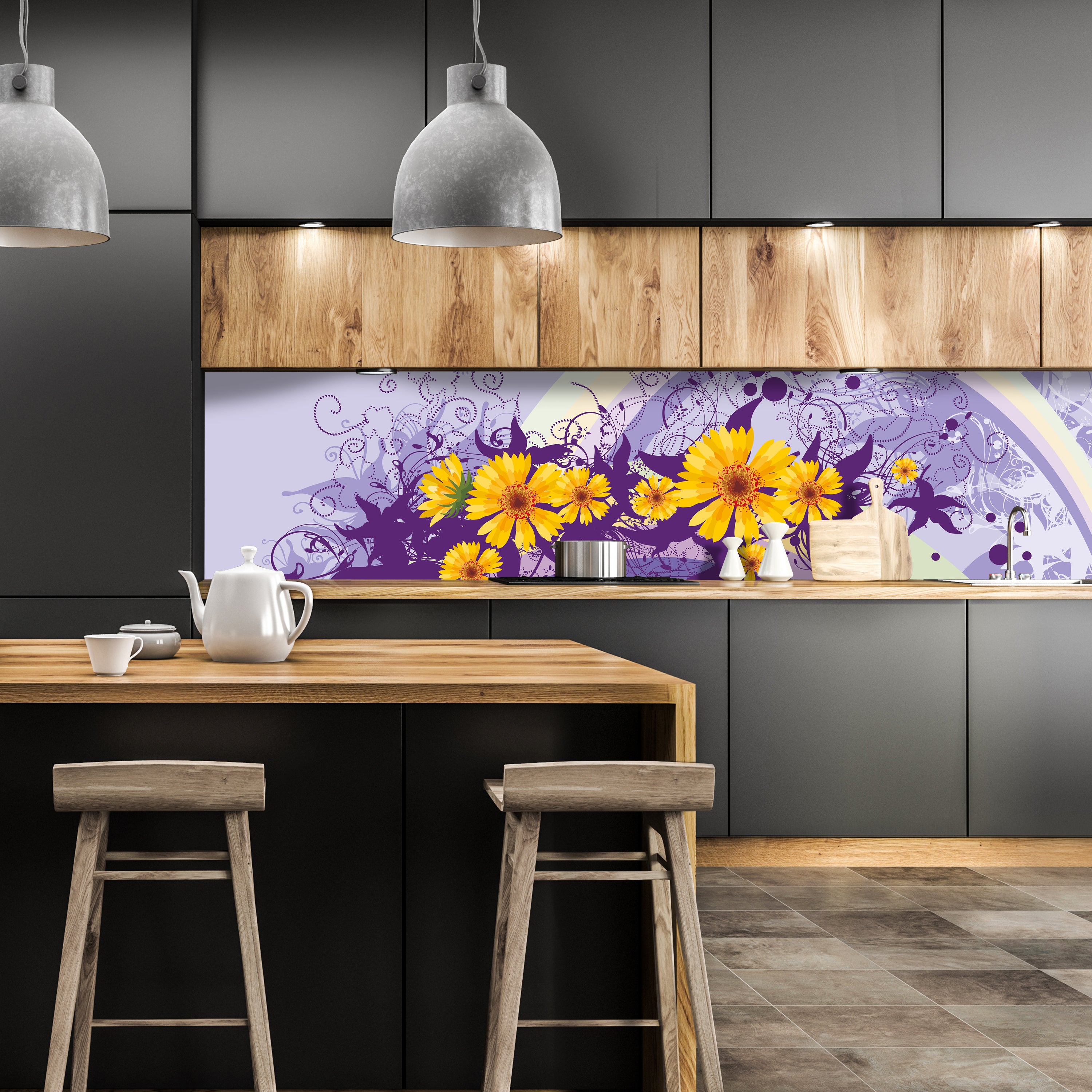 Küchenrückwand Franziska Blüten M0087 entdecken - Bild 1