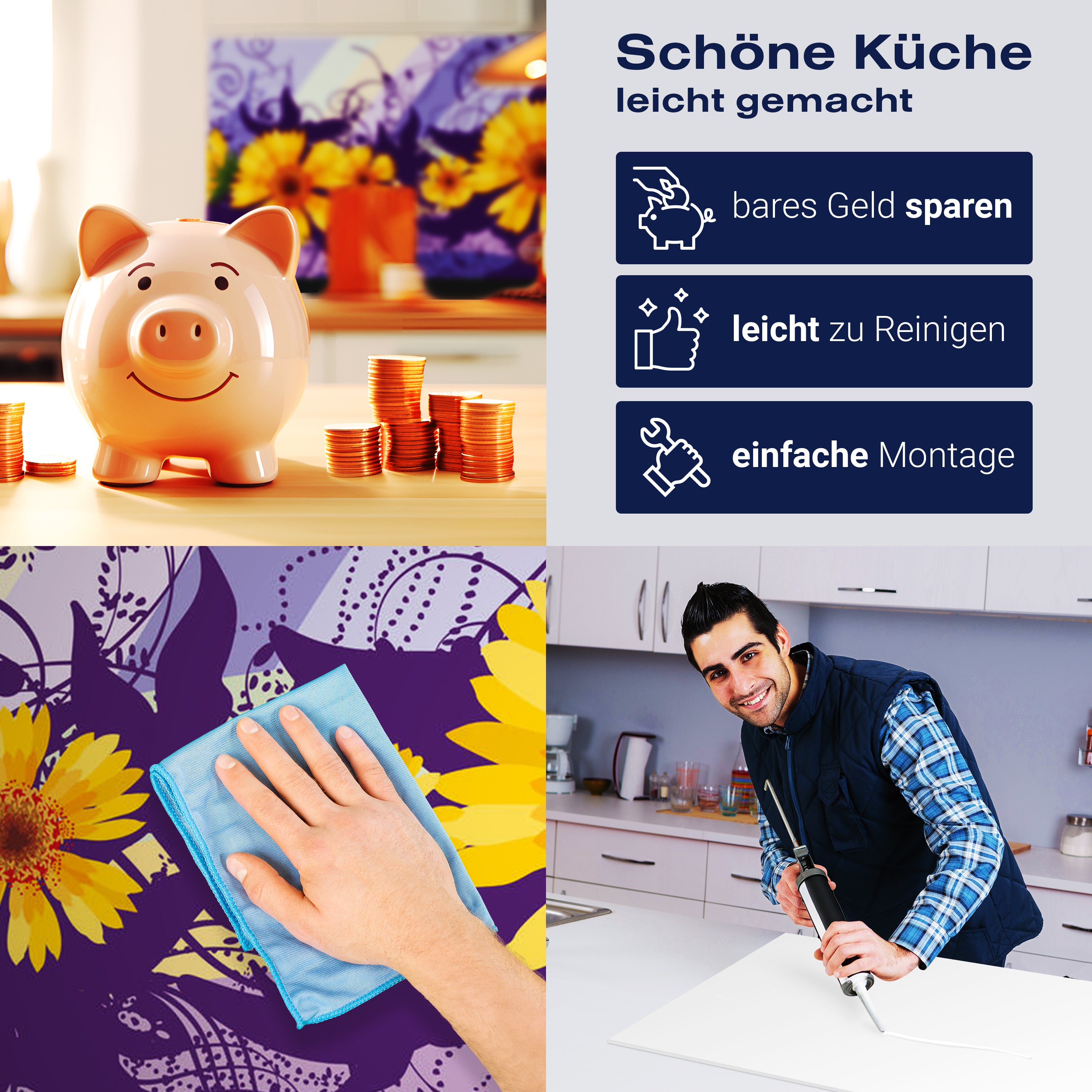 Küchenrückwand Franziska Blüten M0087 entdecken - Bild 7 Küchenrückwand Franziska Blüten M0087 entdecken - Bild 7