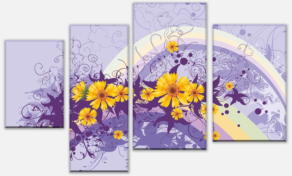 Leinwandbild Mehrteiler Franziska Blüten M0087 Leinwandbild Mehrteiler Franziska Blüten M0087