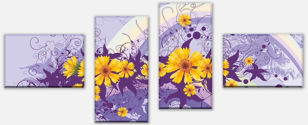 Leinwandbild Mehrteiler Franziska Blüten M0087 Leinwandbild Mehrteiler Franziska Blüten M0087