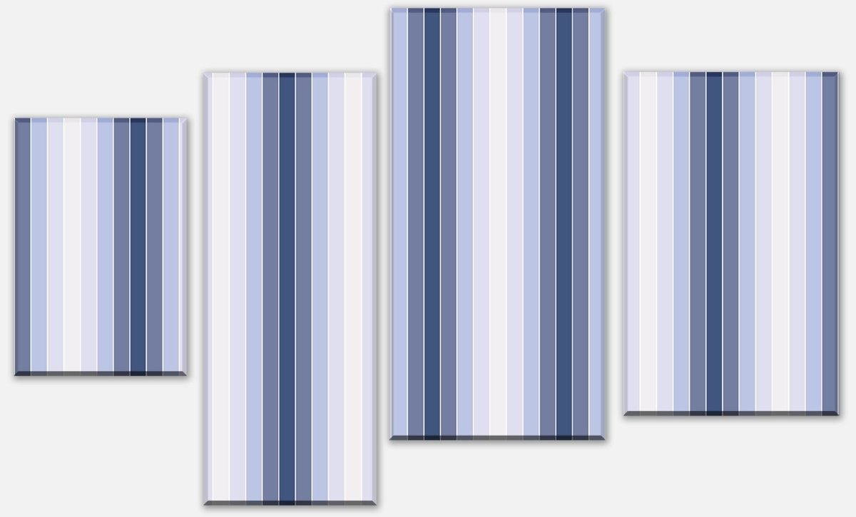 Leinwandbild Mehrteiler Mattes Blau Muster M0088 Leinwandbild Mehrteiler Mattes Blau Muster M0088