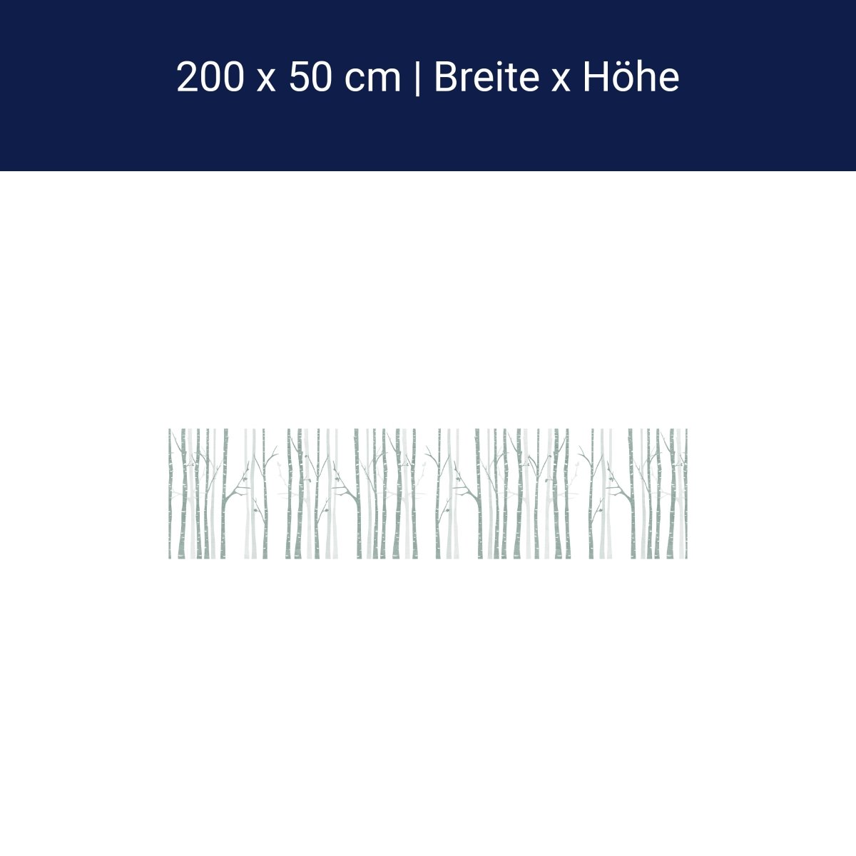 Panorama-Fototapete minimalistische Bäume, Birken M0089 Panorama-Fototapete minimalistische Bäume, Birken M0089