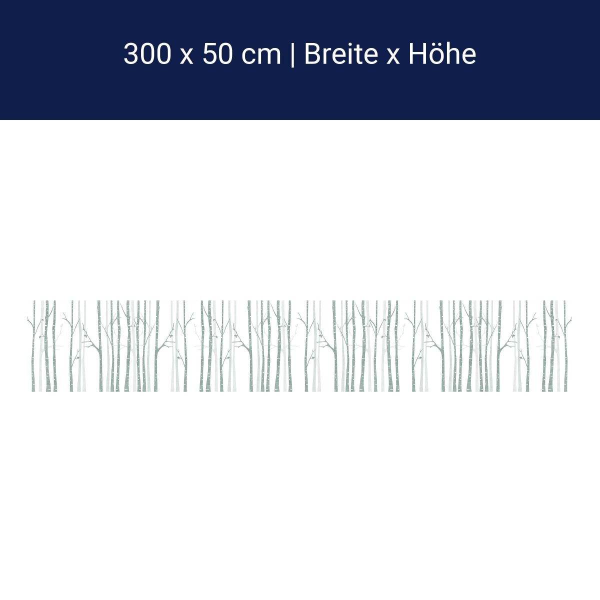Panorama-Fototapete minimalistische Bäume, Birken M0089 Panorama-Fototapete minimalistische Bäume, Birken M0089