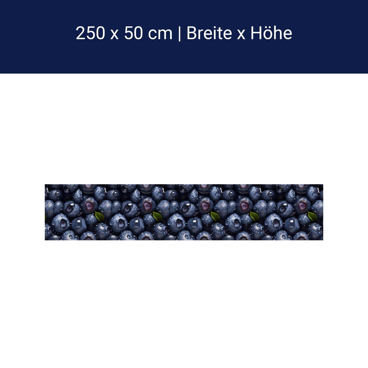 Panorama-Fototapete Blaubeeren M0094