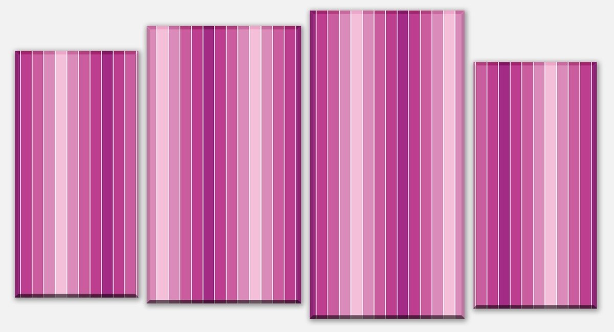 Leinwandbild Mehrteiler Pink Muster M0096 Leinwandbild Mehrteiler Pink Muster M0096