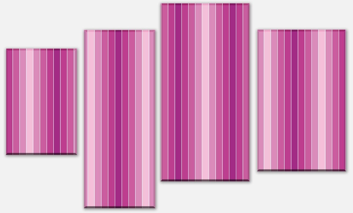 Leinwandbild Mehrteiler Pink Muster M0096 Leinwandbild Mehrteiler Pink Muster M0096