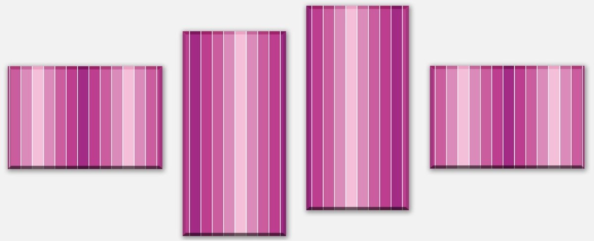 Leinwandbild Mehrteiler Pink Muster M0096 Leinwandbild Mehrteiler Pink Muster M0096