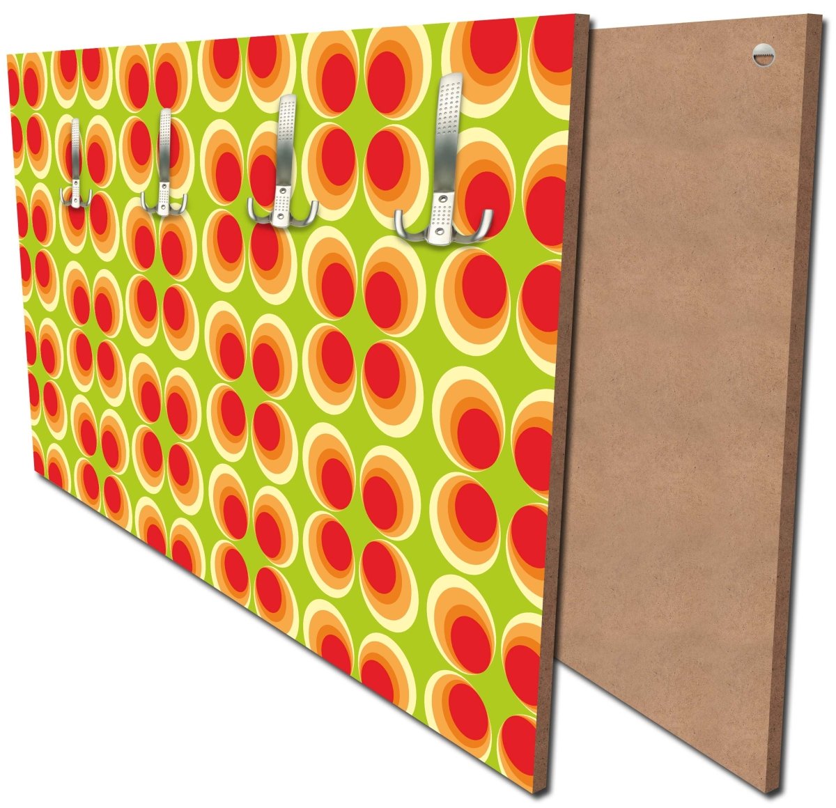 Garderobe Retrokreise Orange Muster M0098 Garderobe Retrokreise Orange Muster M0098