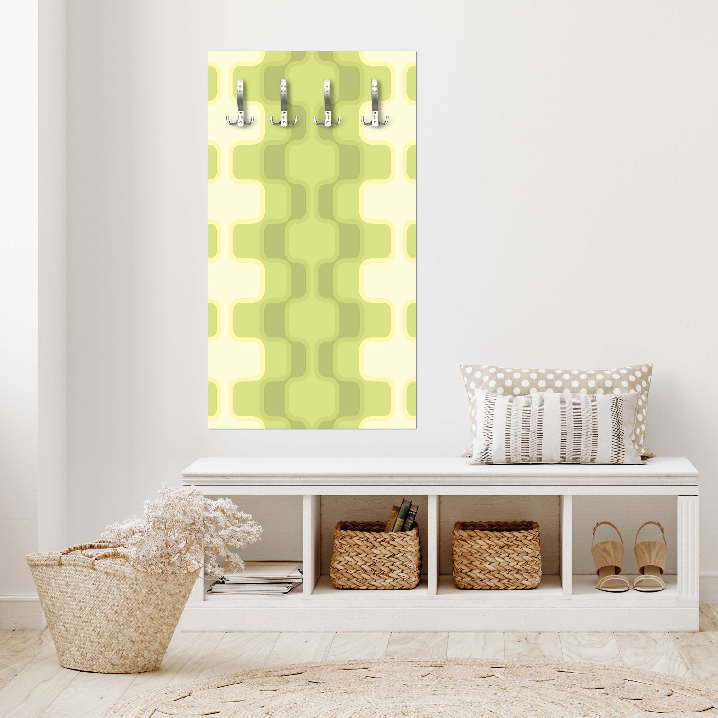 Garderobe Retromuster Grün Muster M0108 entdecken - Bild 2 Garderobe Retromuster Grün Muster M0108 entdecken - Bild 2