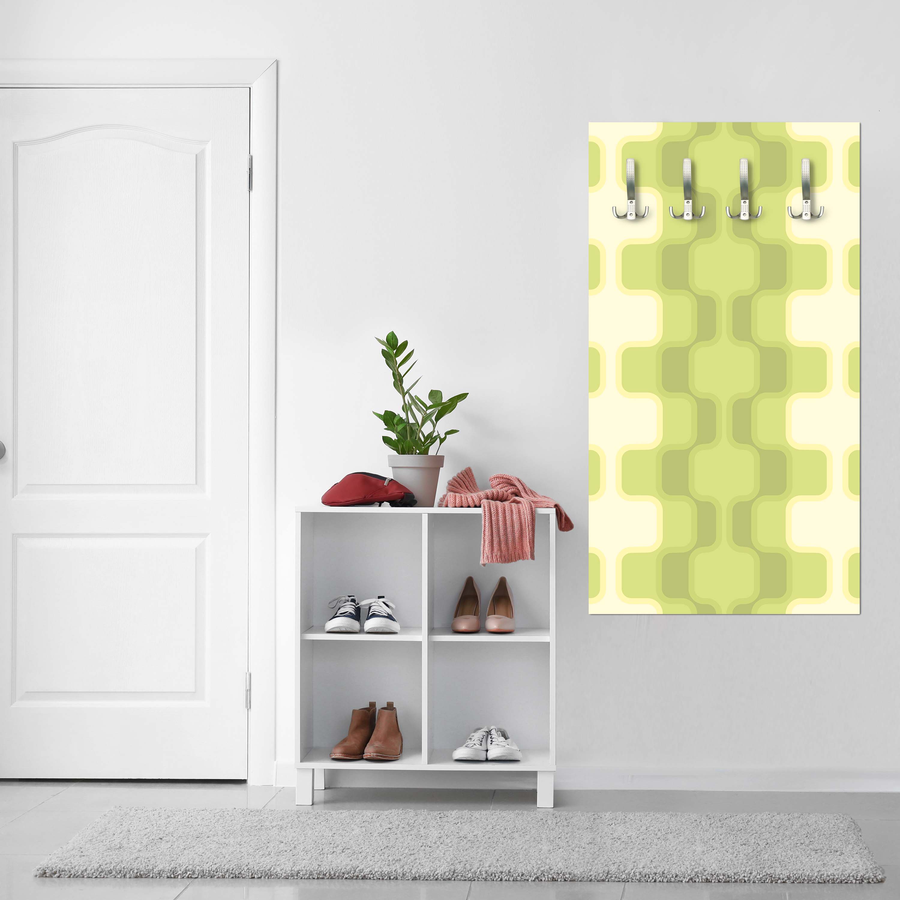 Garderobe Retromuster Grün Muster M0108 entdecken - Bild 3 Garderobe Retromuster Grün Muster M0108 entdecken - Bild 3