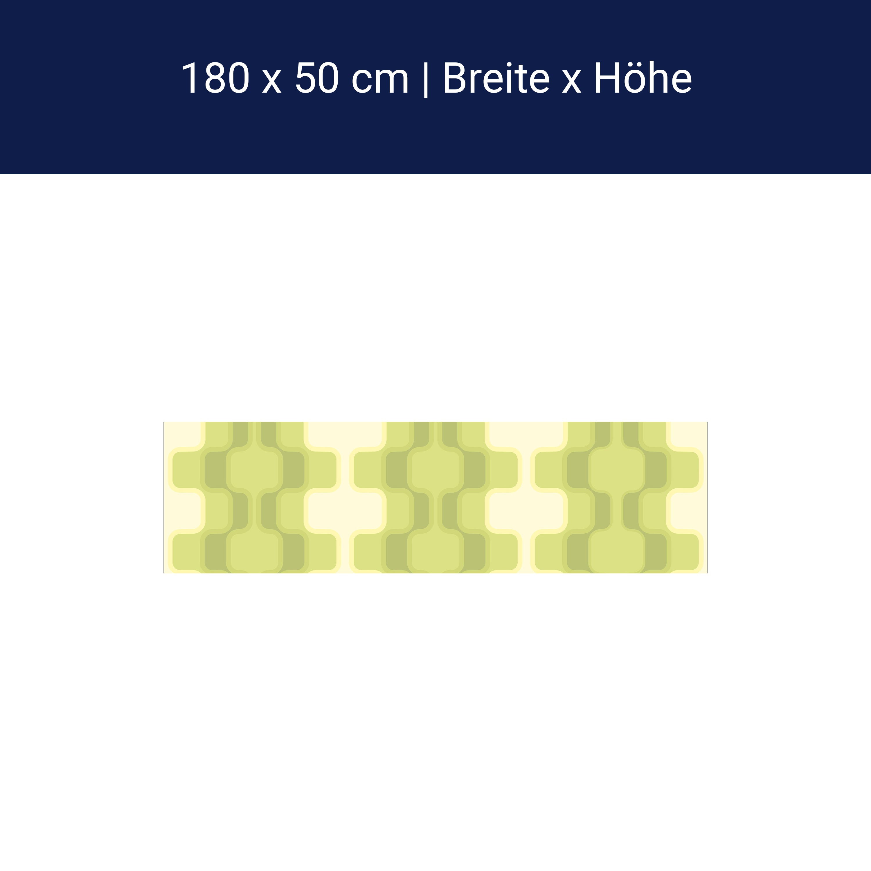 Küchenrückwand Retromuster Grün Muster M0108 Küchenrückwand Retromuster Grün Muster M0108