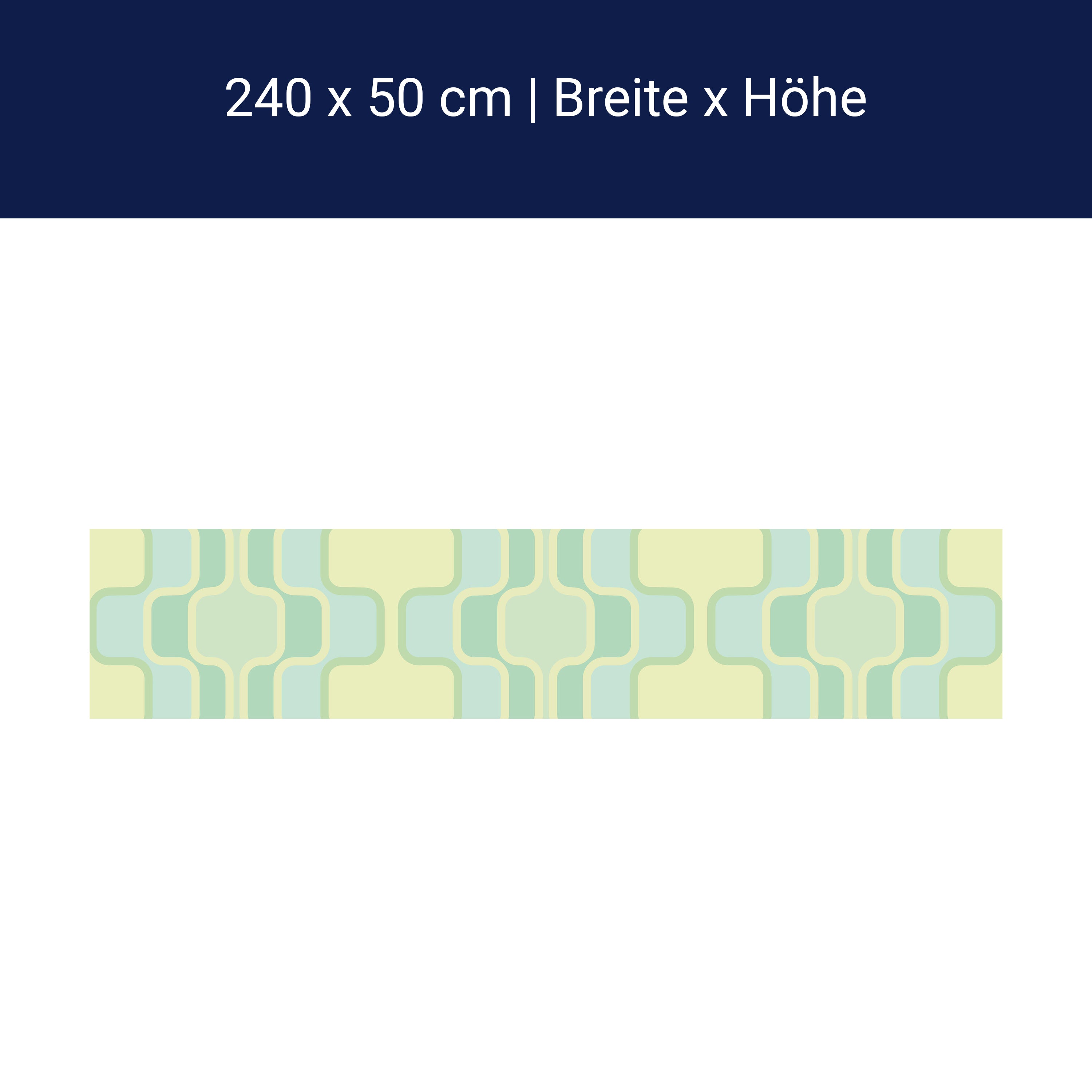 Küchenrückwand Retromuster Pastellgrün Muster M0109 Küchenrückwand Retromuster Pastellgrün Muster M0109