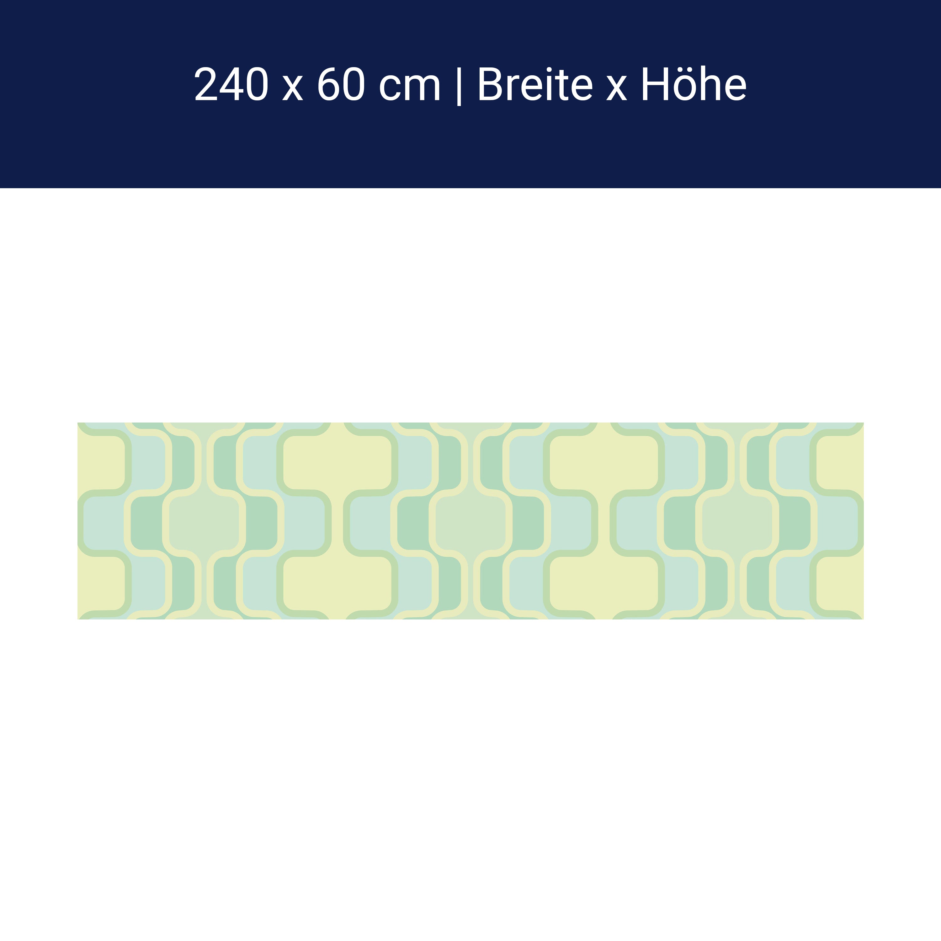 Küchenrückwand Retromuster Pastellgrün Muster M0109 Küchenrückwand Retromuster Pastellgrün Muster M0109