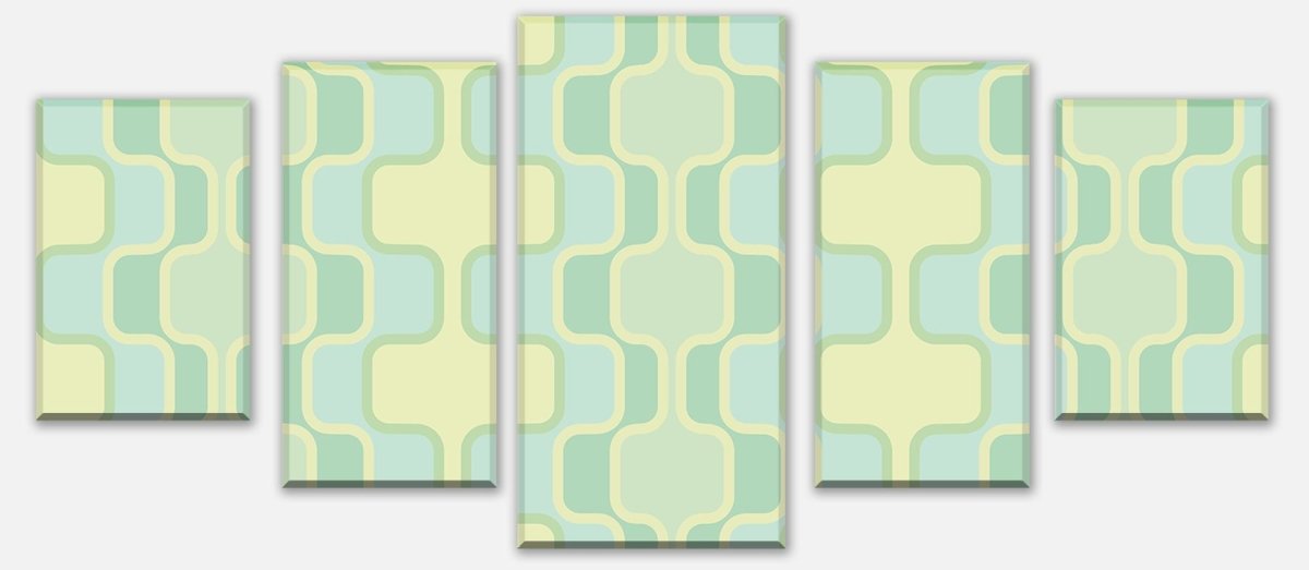 Leinwandbild Mehrteiler Retromuster Pastellgrün Muster M0109 entdecken - Bild 1 Leinwandbild Mehrteiler Retromuster Pastellgrün Muster M0109 entdecken - Bild 1