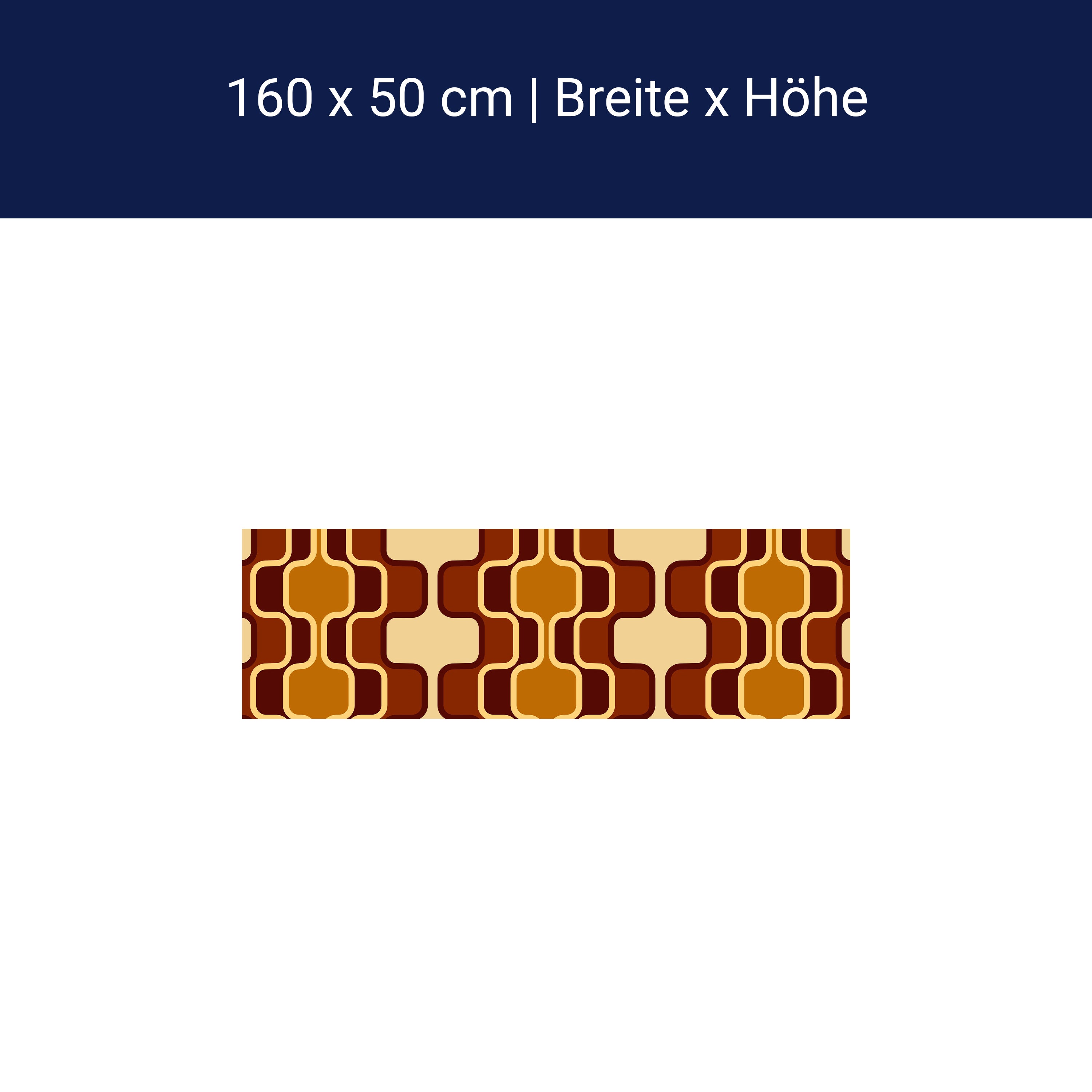 Küchenrückwand Retromuster Braun Muster M0110 Küchenrückwand Retromuster Braun Muster M0110