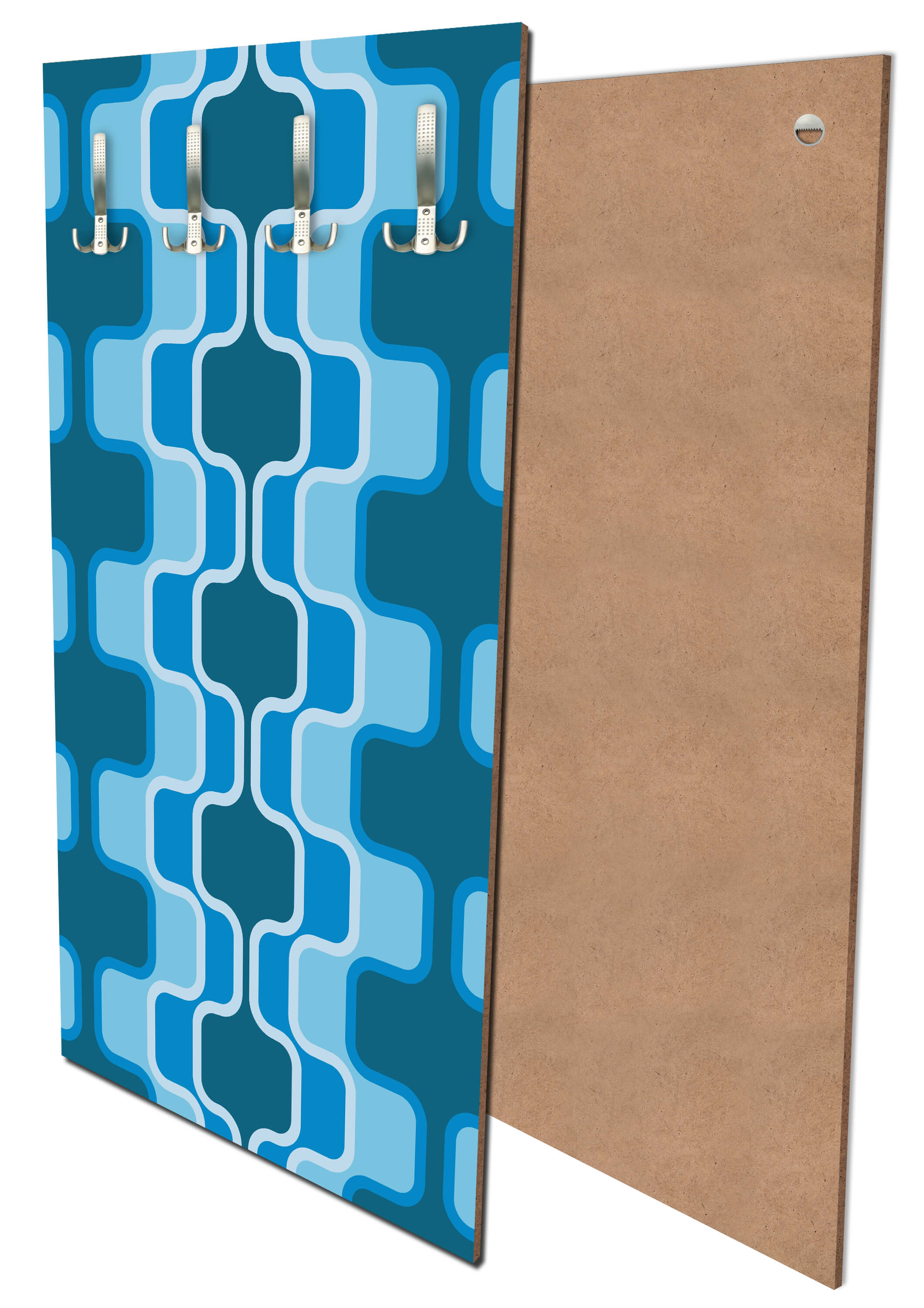 Garderobe Retromuster Blau Muster M0111 entdecken - Bild 1 Garderobe Retromuster Blau Muster M0111 entdecken - Bild 1