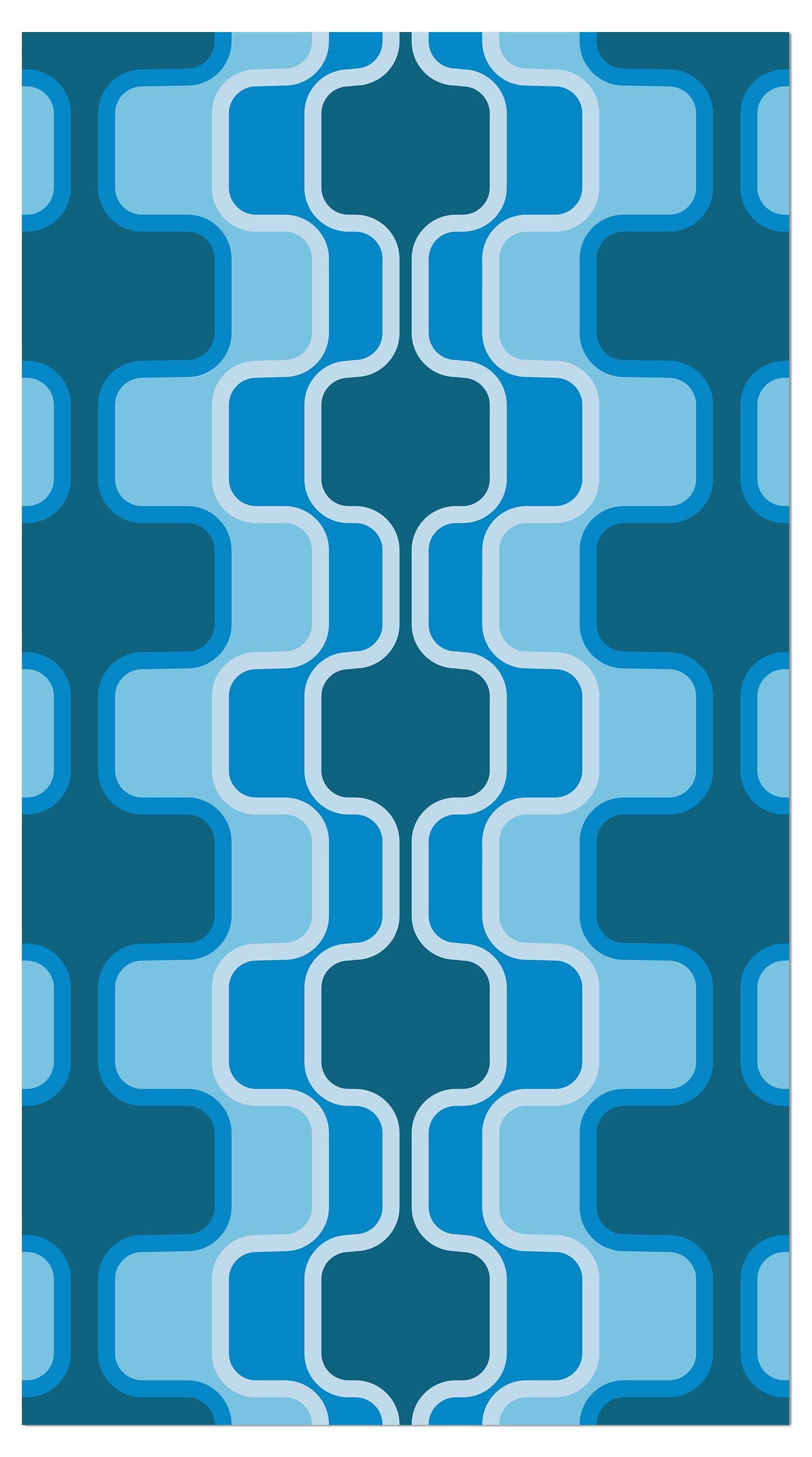 Garderobe Retromuster Blau Muster M0111 entdecken - Bild 4