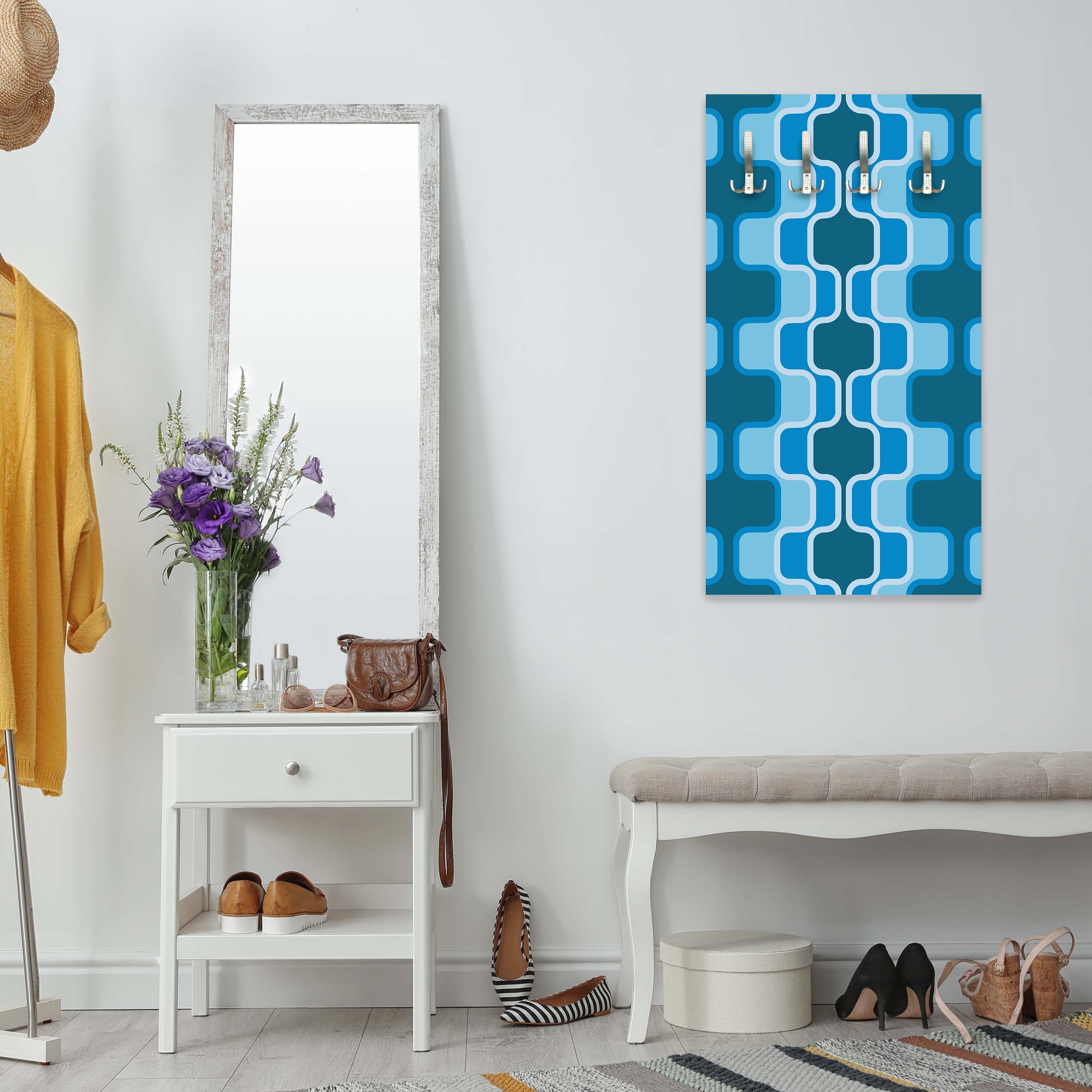 Garderobe Retromuster Blau Muster M0111 entdecken - Bild 5 Garderobe Retromuster Blau Muster M0111 entdecken - Bild 5