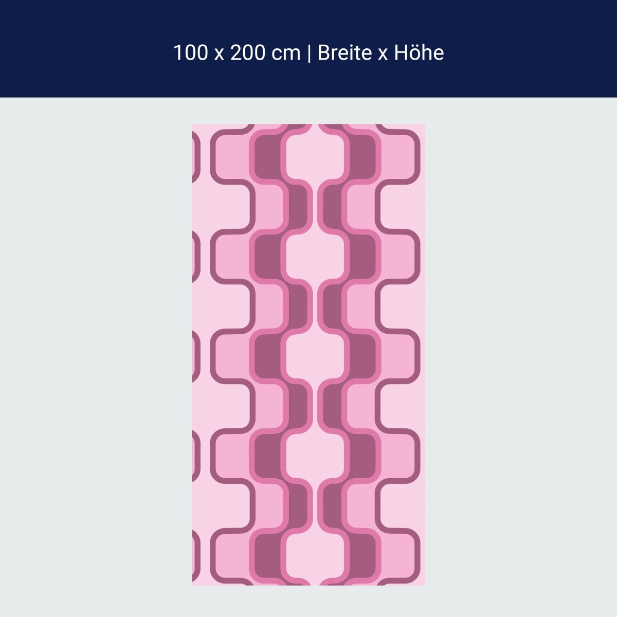 Duschwand Retromuster Pink Muster M0112 Duschwand Retromuster Pink Muster M0112