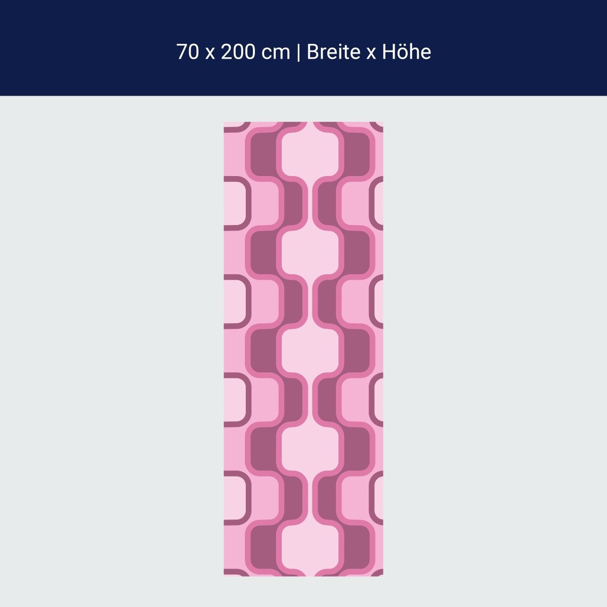 Duschwand Retromuster Pink Muster M0112 Duschwand Retromuster Pink Muster M0112
