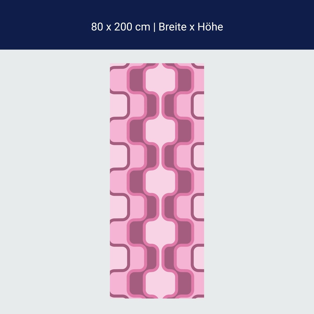 Duschwand Retromuster Pink Muster M0112 Duschwand Retromuster Pink Muster M0112