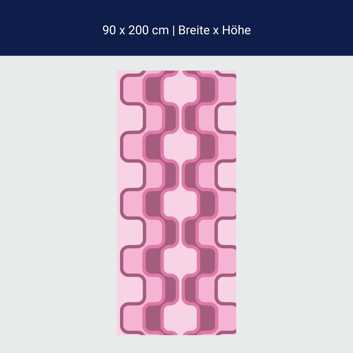 Duschwand Retromuster Pink Muster M0112 Duschwand Retromuster Pink Muster M0112