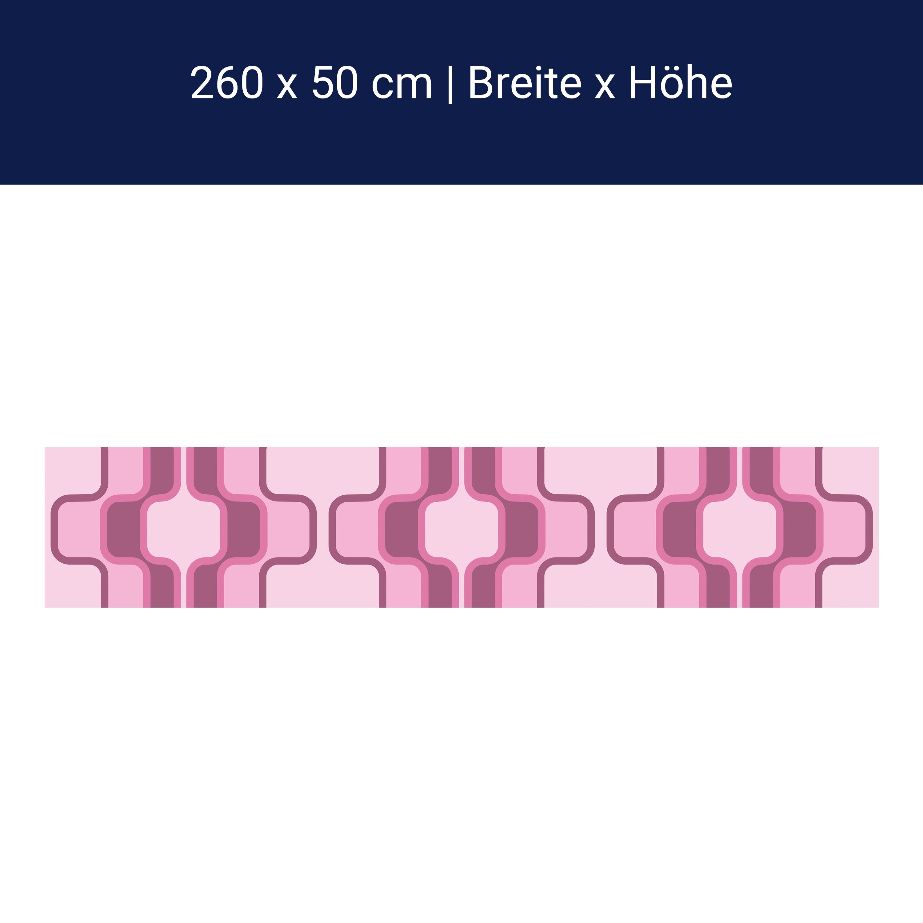 Küchenrückwand Retromuster Pink Muster M0112 Küchenrückwand Retromuster Pink Muster M0112