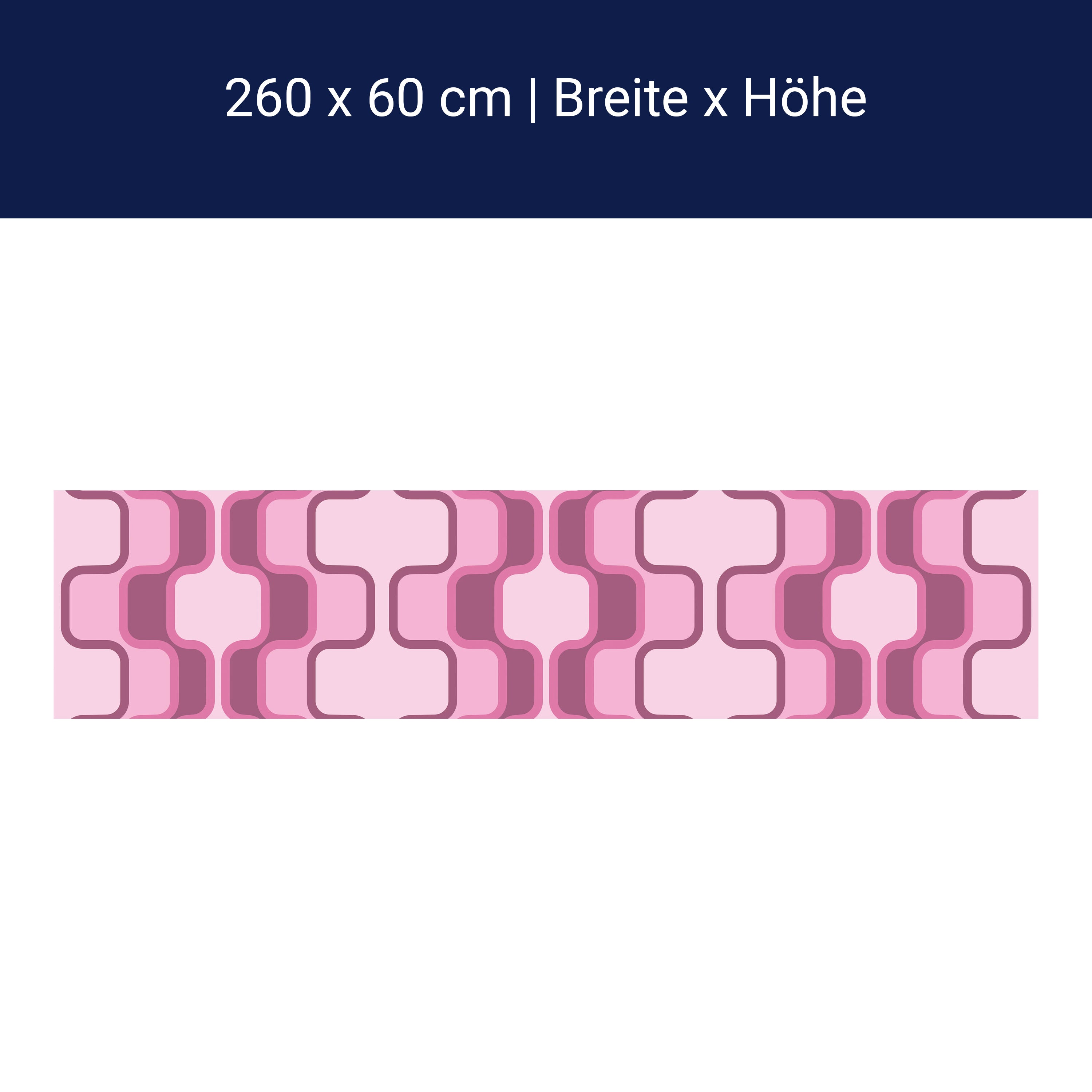 Küchenrückwand Retromuster Pink Muster M0112 Küchenrückwand Retromuster Pink Muster M0112