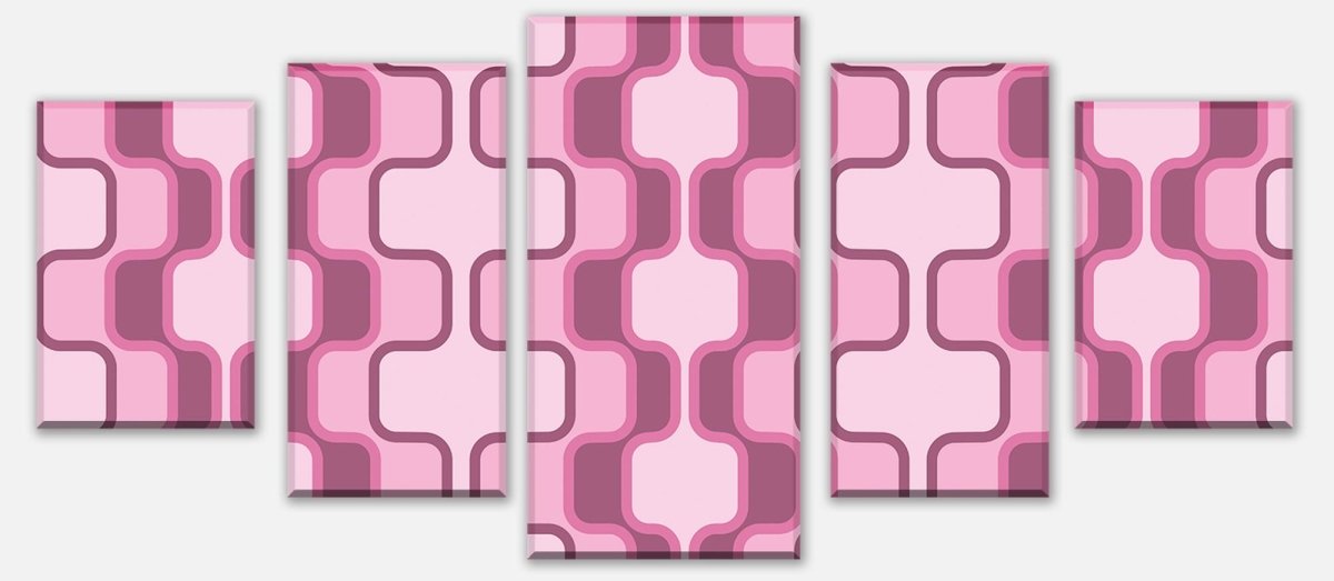 Leinwandbild Mehrteiler Retromuster Pink Muster M0112 entdecken - Bild 1 Leinwandbild Mehrteiler Retromuster Pink Muster M0112 entdecken - Bild 1