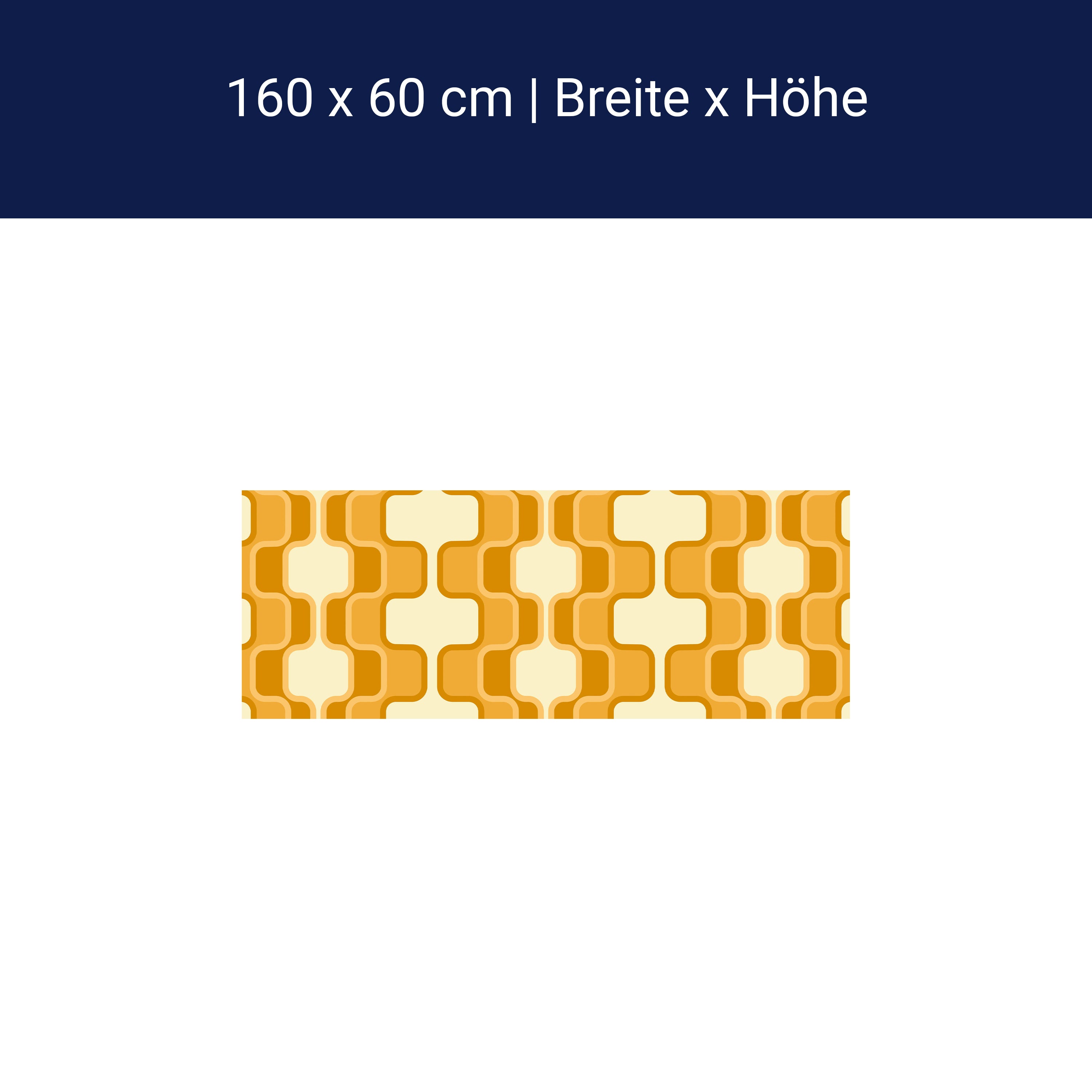 Küchenrückwand Retromuster Sonnengelb Muster M0114 Küchenrückwand Retromuster Sonnengelb Muster M0114