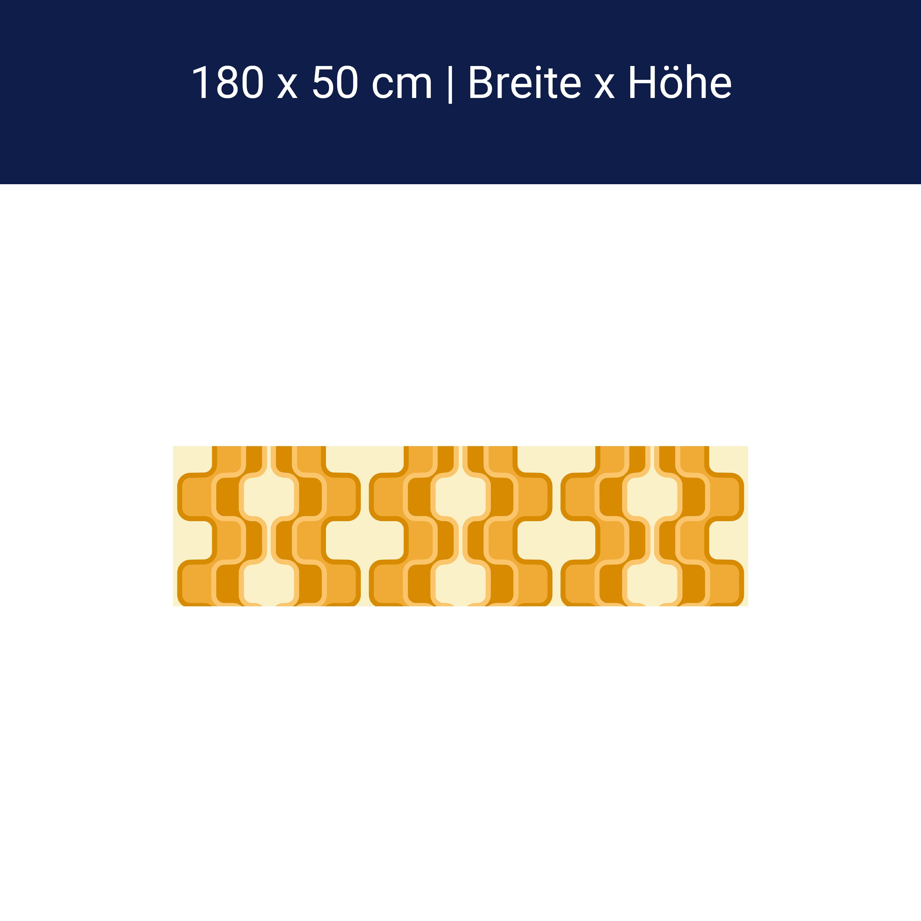 Küchenrückwand Retromuster Sonnengelb Muster M0114 Küchenrückwand Retromuster Sonnengelb Muster M0114