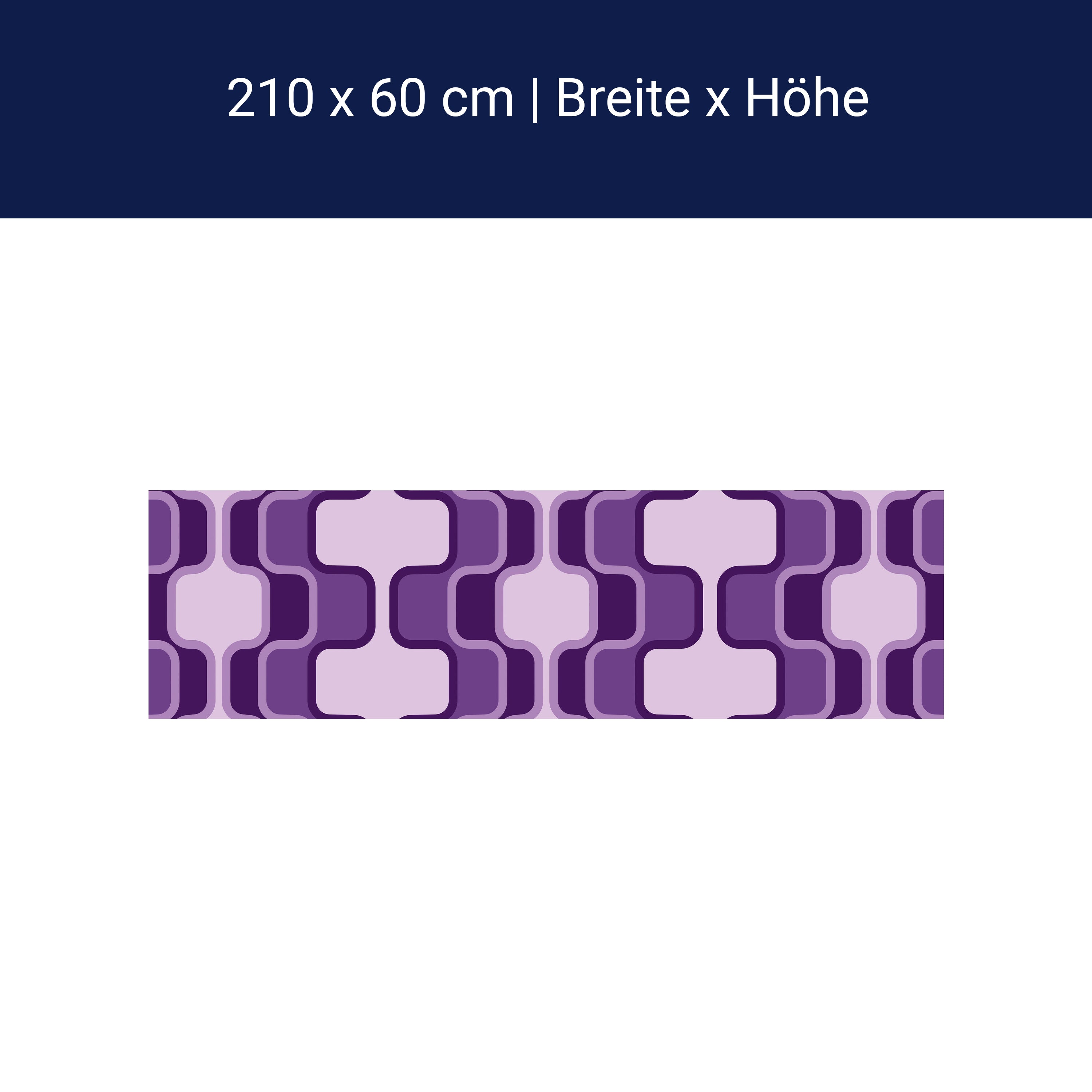 Küchenrückwand Retromuster Violett Muster M0115