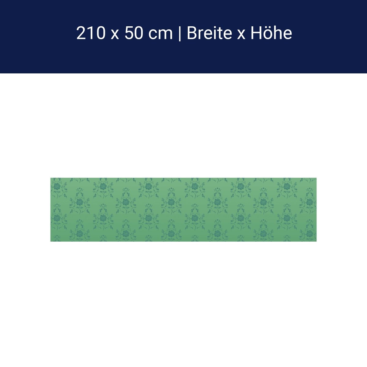 Küchenrückwand Barock Grün Muster M0117 Küchenrückwand Barock Grün Muster M0117