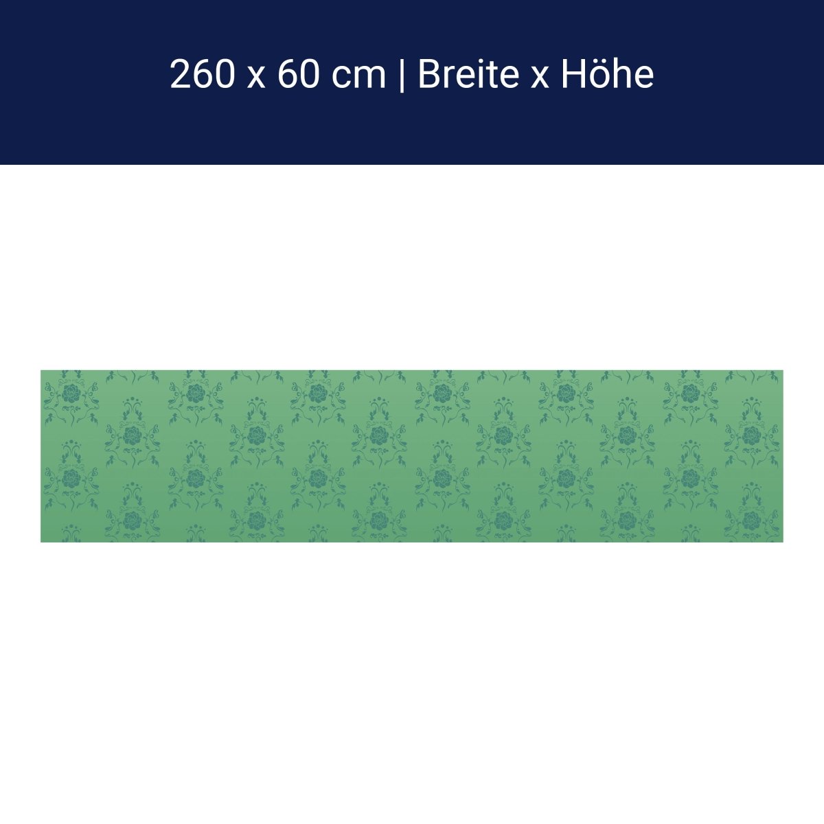 Küchenrückwand Barock Grün Muster M0117 Küchenrückwand Barock Grün Muster M0117