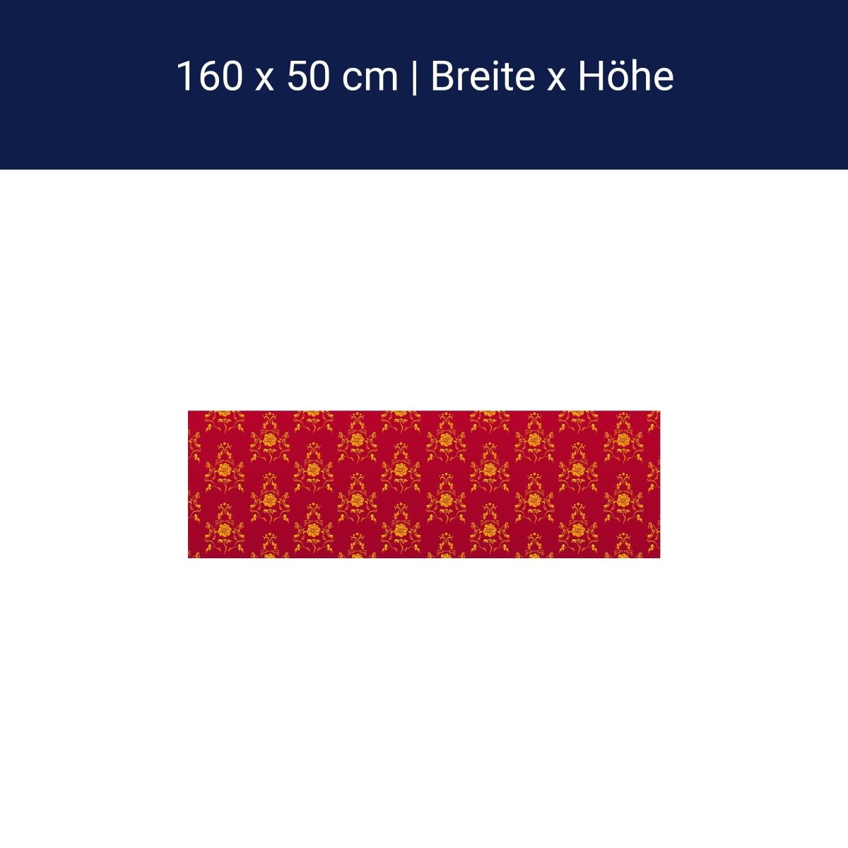 Küchenrückwand Barock Rot Muster M0119 Küchenrückwand Barock Rot Muster M0119