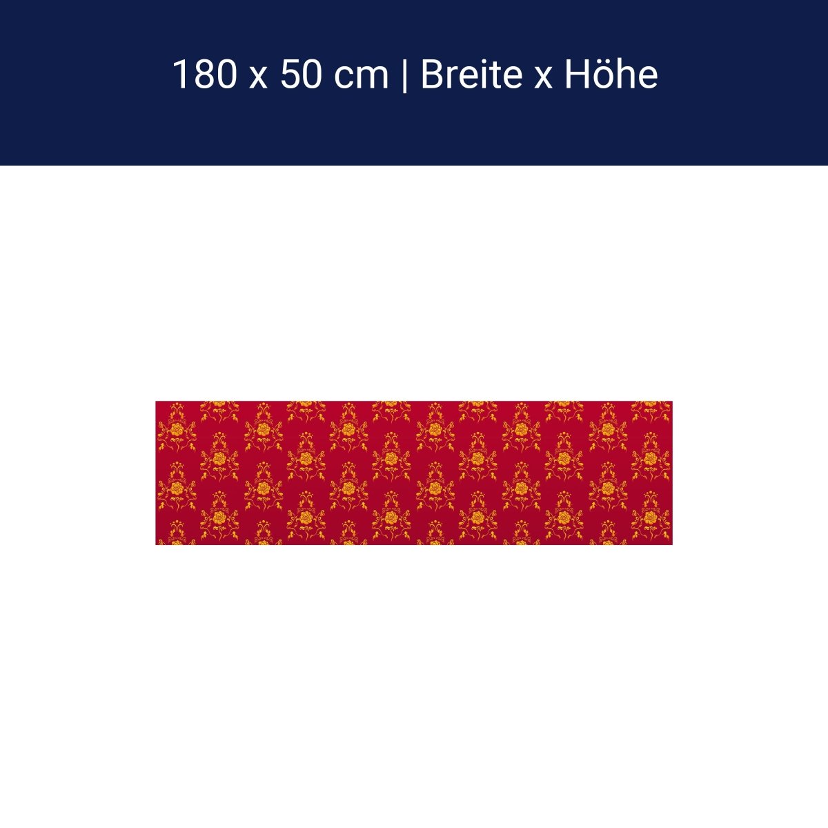 Küchenrückwand Barock Rot Muster M0119 Küchenrückwand Barock Rot Muster M0119