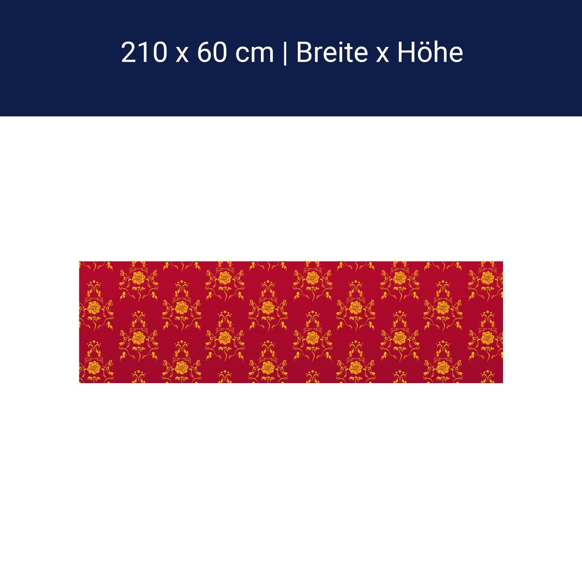 Küchenrückwand Barock Rot Muster M0119 Küchenrückwand Barock Rot Muster M0119