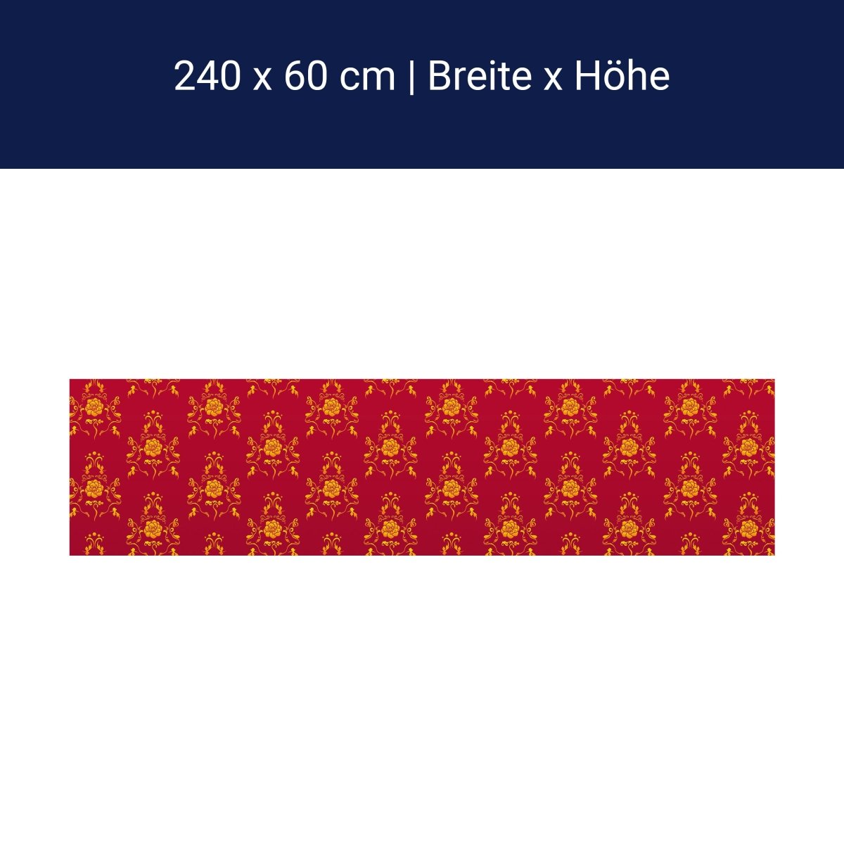 Küchenrückwand Barock Rot Muster M0119 Küchenrückwand Barock Rot Muster M0119