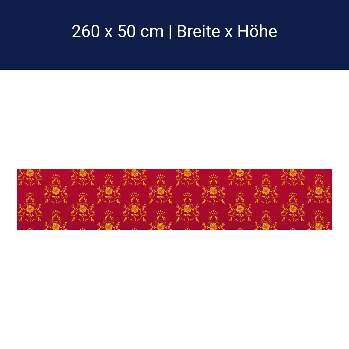 Küchenrückwand Barock Rot Muster M0119 Küchenrückwand Barock Rot Muster M0119