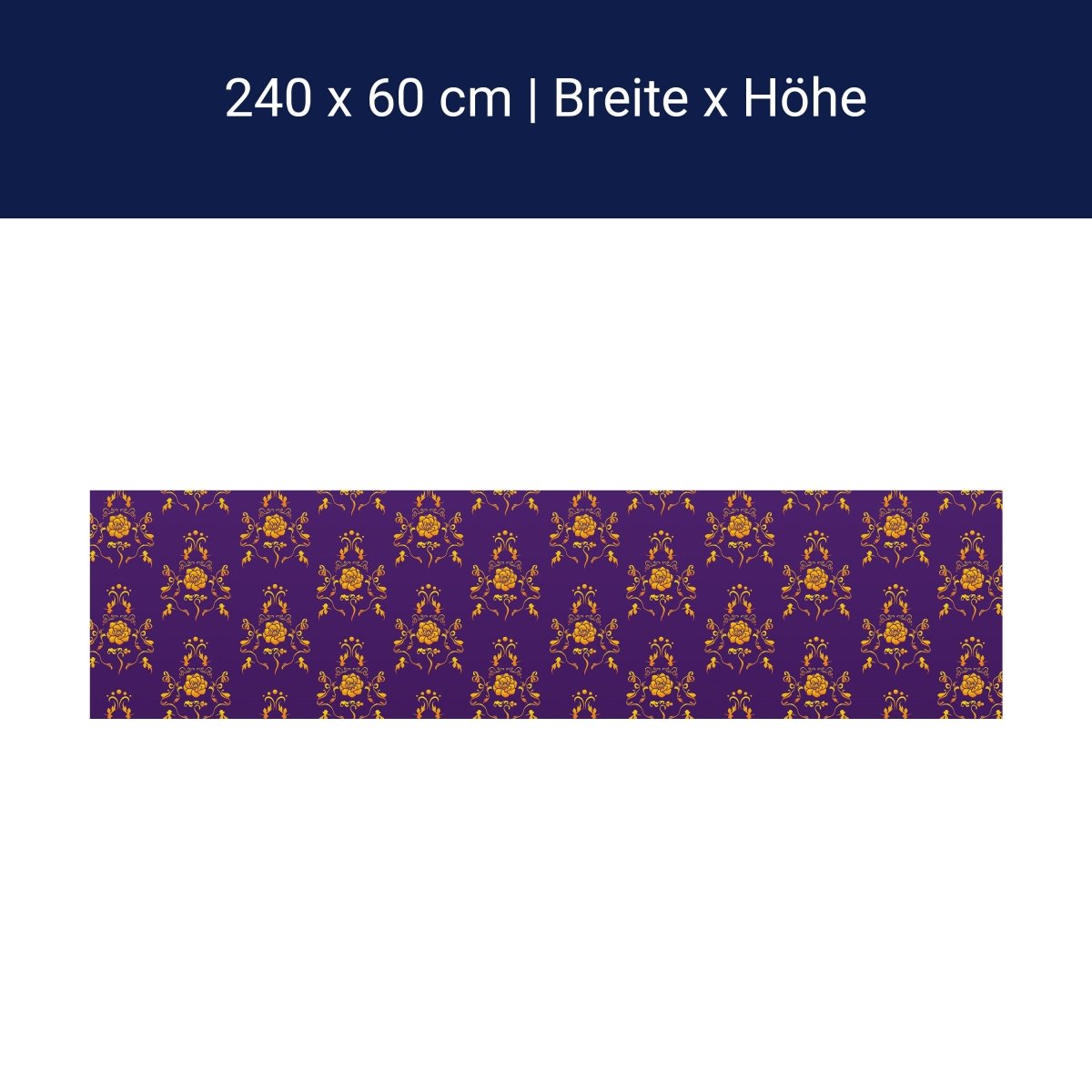 Küchenrückwand Barock Lila Muster M0120 Küchenrückwand Barock Lila Muster M0120