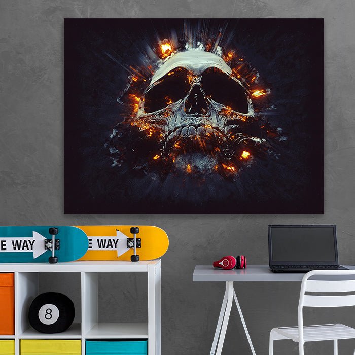 Acrylbild Acrylbild Totenkopf, Querformat M0121 M0121 - Bild 2 Acrylbild Acrylbild Totenkopf, Querformat M0121 M0121 - Bild 2