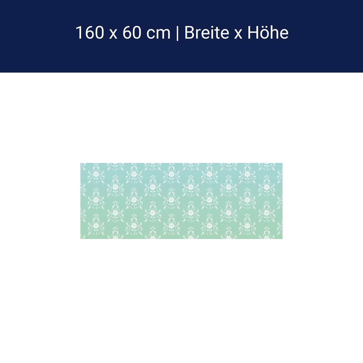 Küchenrückwand Barock Türkis Muster M0124 Küchenrückwand Barock Türkis Muster M0124