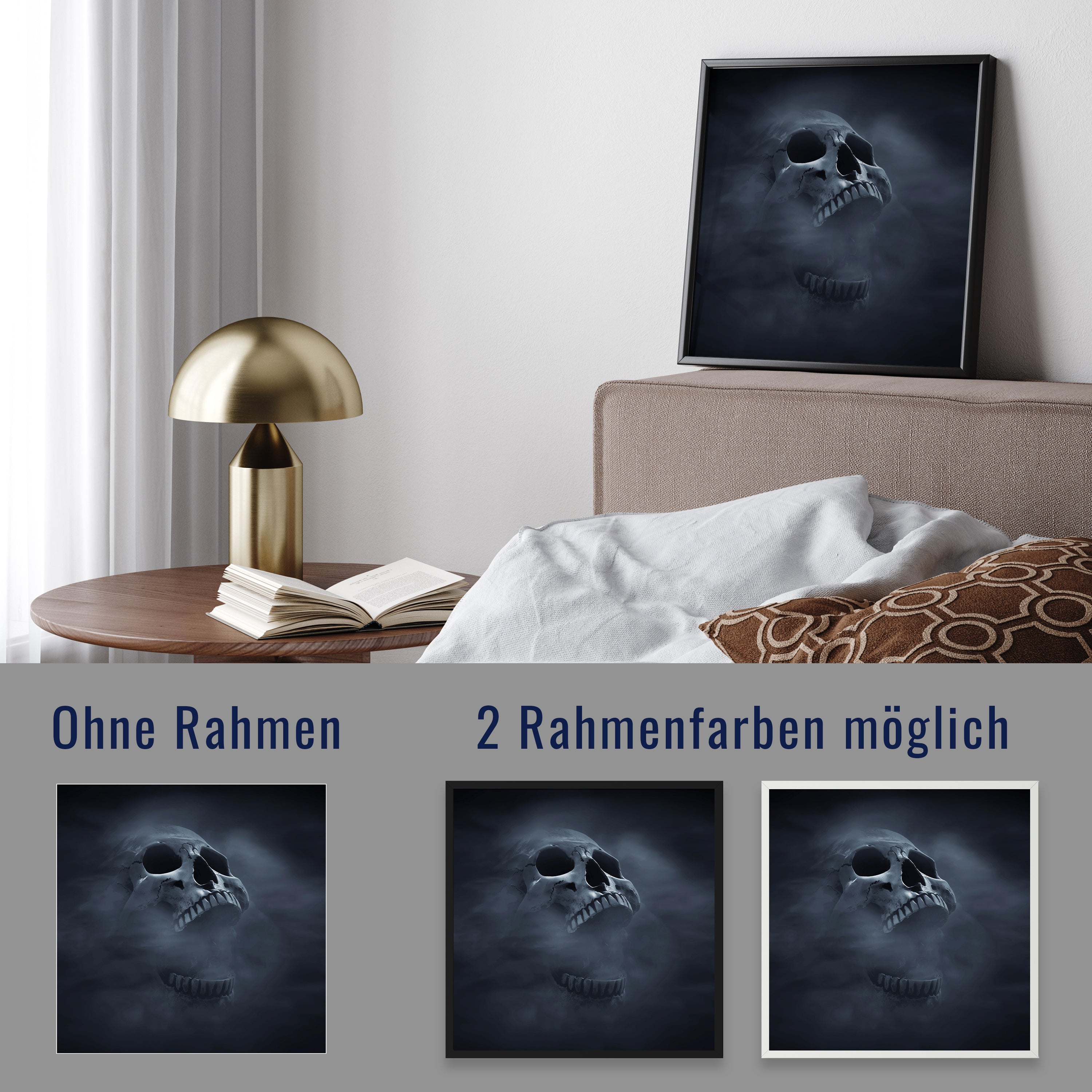 wandmotiv24 Poster, Poster - Totenkopf - M0124 - Bild 4 wandmotiv24 Poster, Poster - Totenkopf - M0124 - Bild 4