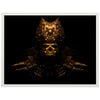 Poster goldene Totenmaske, Schädel, Schmuck, Skull M0125