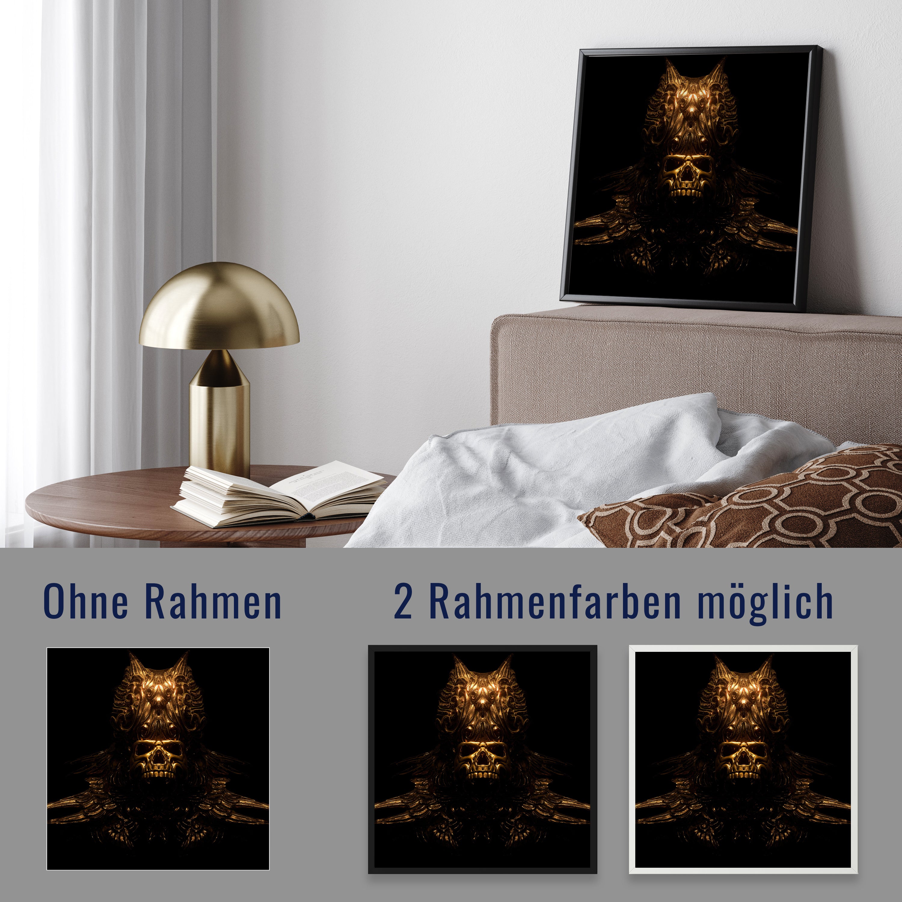wandmotiv24 Poster, Poster - Totenkopf - M0125 - Bild 4 wandmotiv24 Poster, Poster - Totenkopf - M0125 - Bild 4