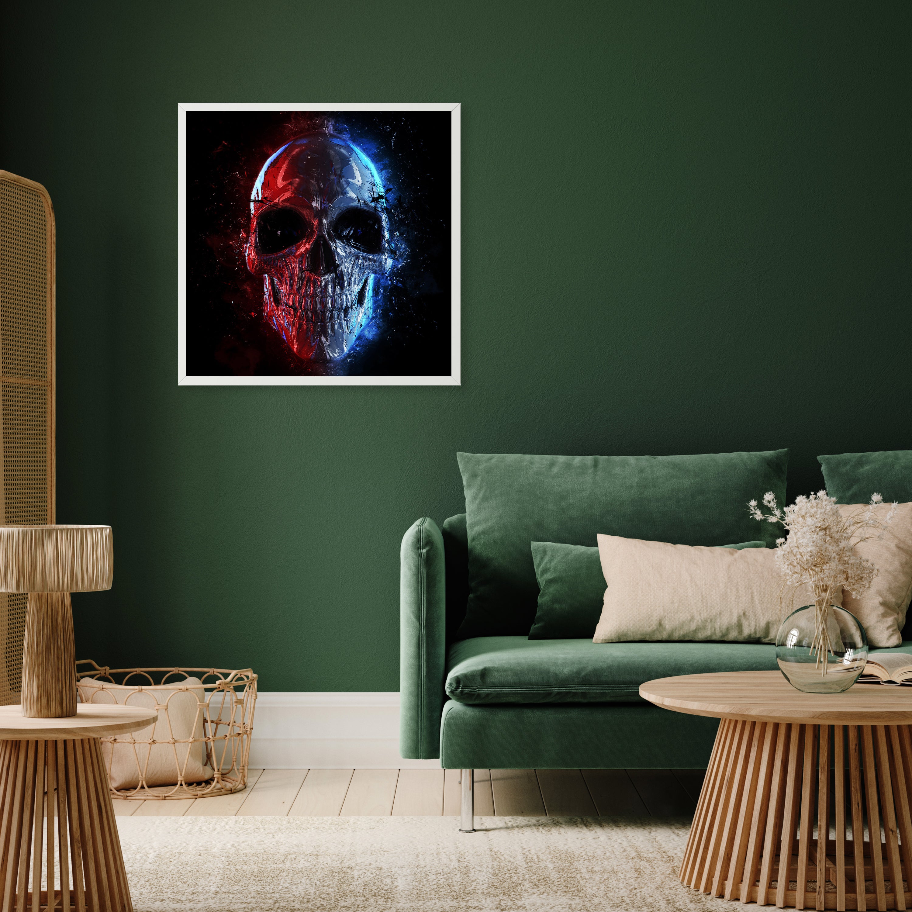 wandmotiv24 Poster, Poster - Totenkopf - M0126 - Bild 5