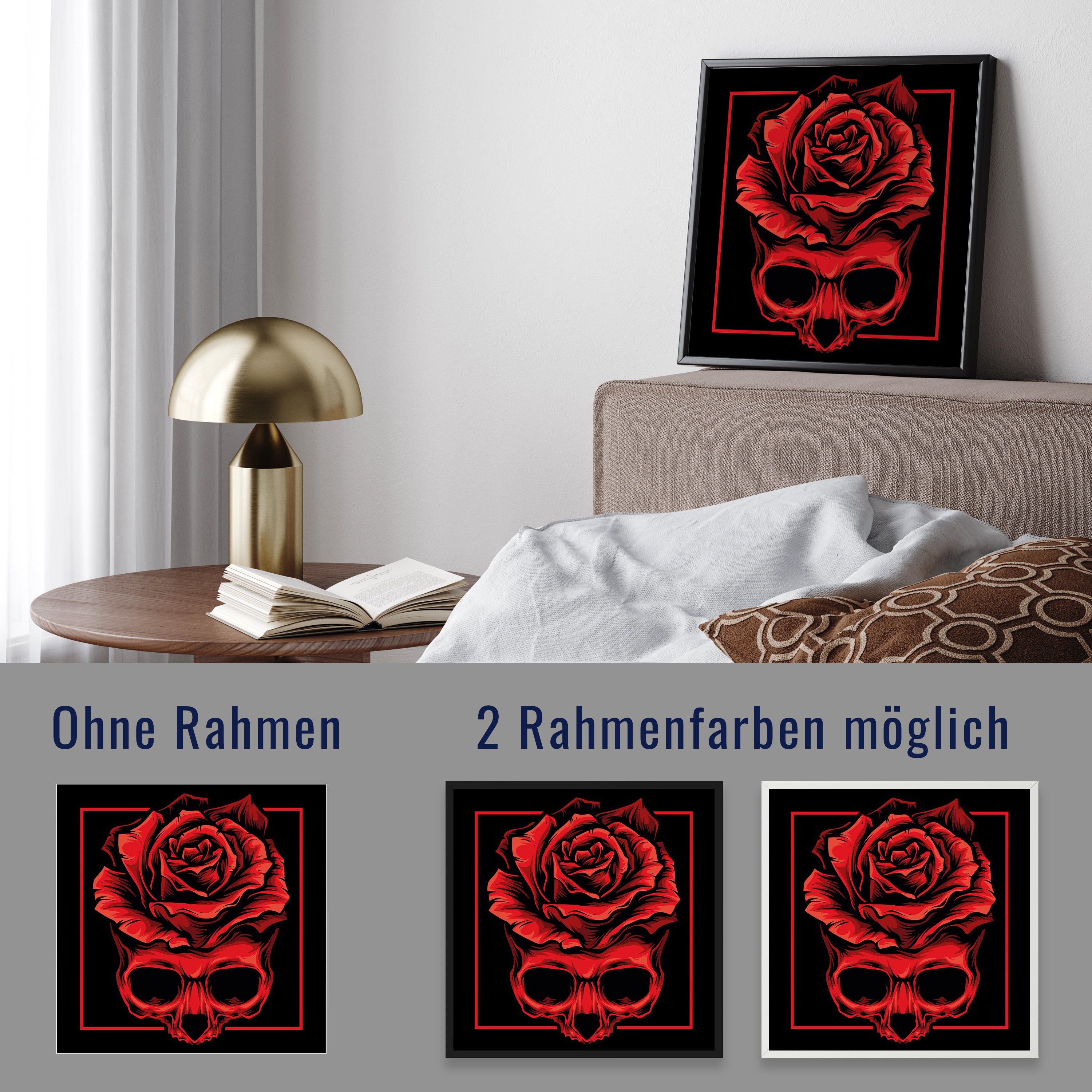 wandmotiv24 Poster, Poster - Totenkopf - M0129 - Bild 4 wandmotiv24 Poster, Poster - Totenkopf - M0129 - Bild 4