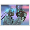 Poster Skelett mit Maske, Technik, Schädel, Helm, Skull M0130 Poster Skelett mit Maske, Technik, Schädel, Helm, Skull M0130