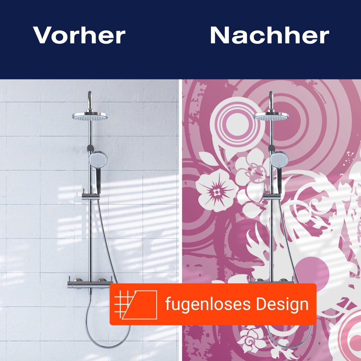 Duschwand Yvonne Blüten M0131 entdecken - Bild 9 Duschwand Yvonne Blüten M0131 entdecken - Bild 9